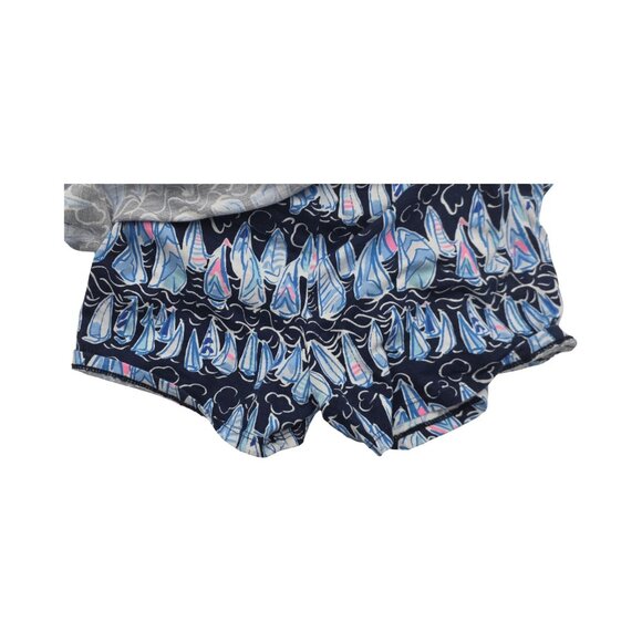 Women's - Lilly Pulitzer Loro Sails & Stripes Romper, Size Medium - Picture 10 of 10